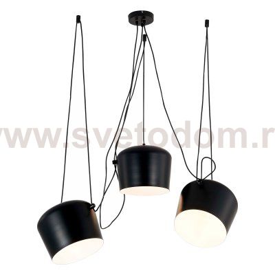 SLE120643-03.1 Светильник подвесной Черный/Черный E27 3*40W TRIESTE