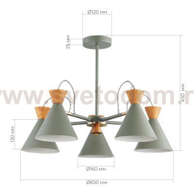 Люстра потолочная St luce SLE125112-05 Modica