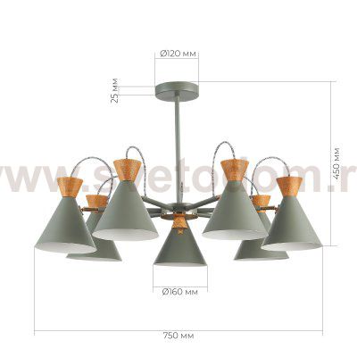 Люстра потолочная St luce SLE125112-07 Modica