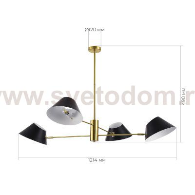 Светильник  с лампой накаливания St luce SLE1253-343-04 NORBI