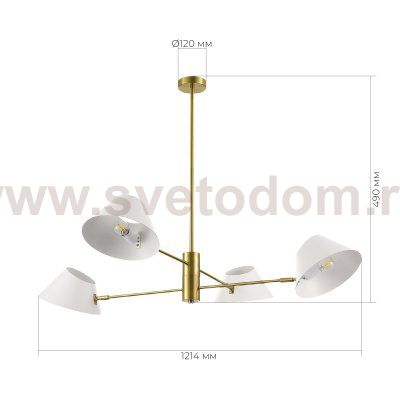 Светильник  с лампой накаливания St luce SLE1253-353-04 NORBI