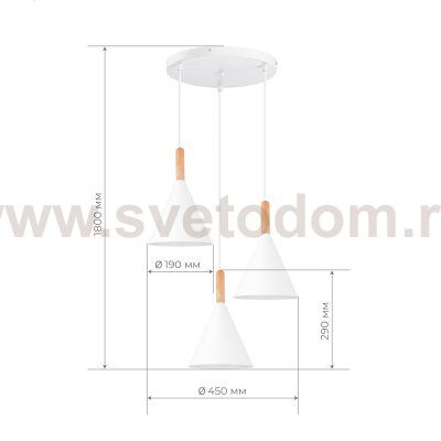 Светильник  с лампой накаливания St luce SLE1255-513-03 ARKET