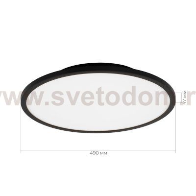SLE1811-402-01 Светильник потолочный Черный/белая LED 1*42W 4000K TASSEN