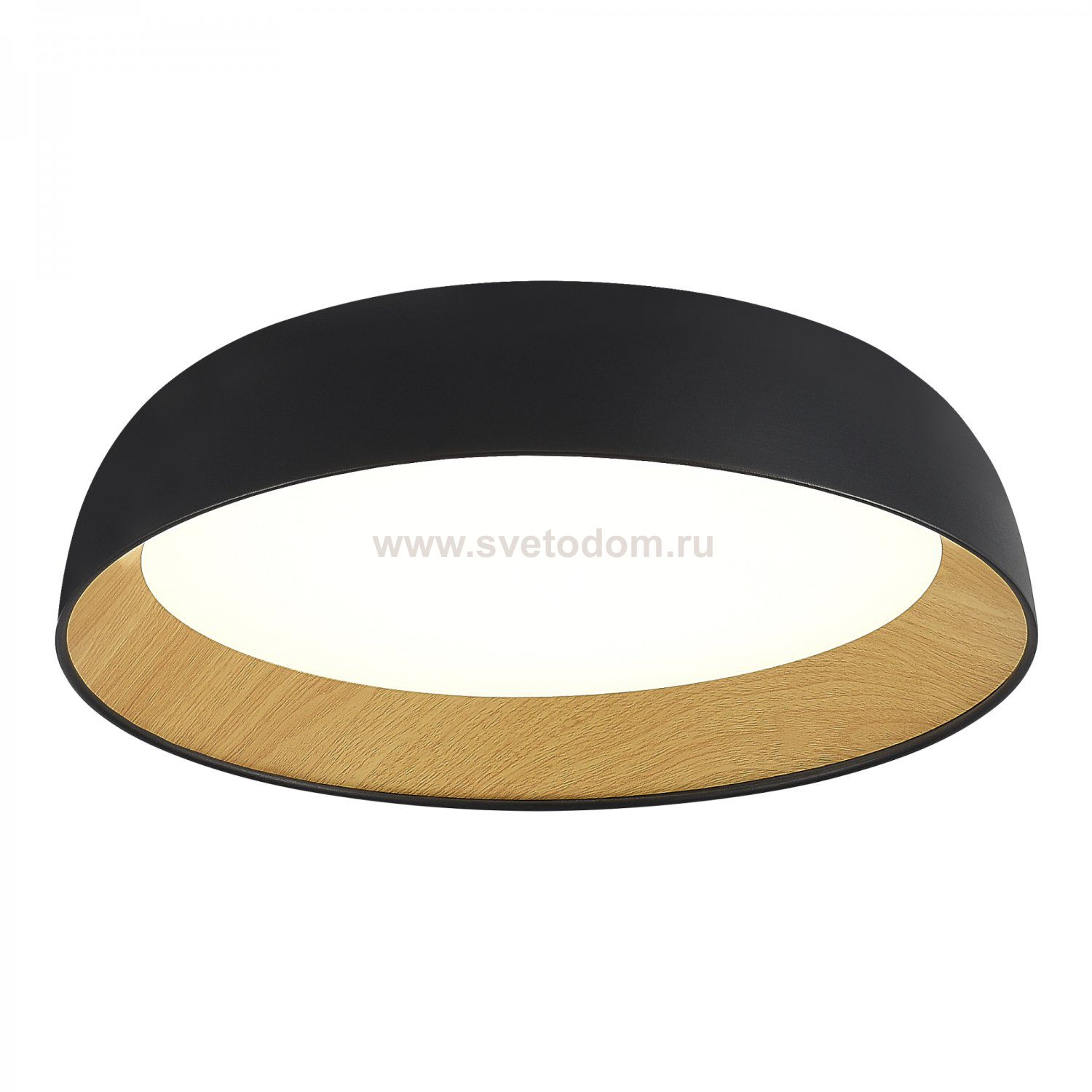 SLE1812-402-01 Светильник потолочный Черный, Древесный/белая LED 1*36W 4000K MUSE