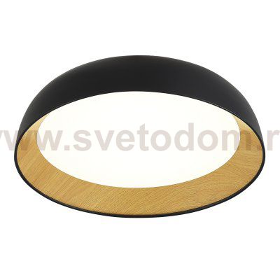 SLE1812-402-01 Светильник потолочный Черный, Древесный/белая LED 1*36W 4000K MUSE