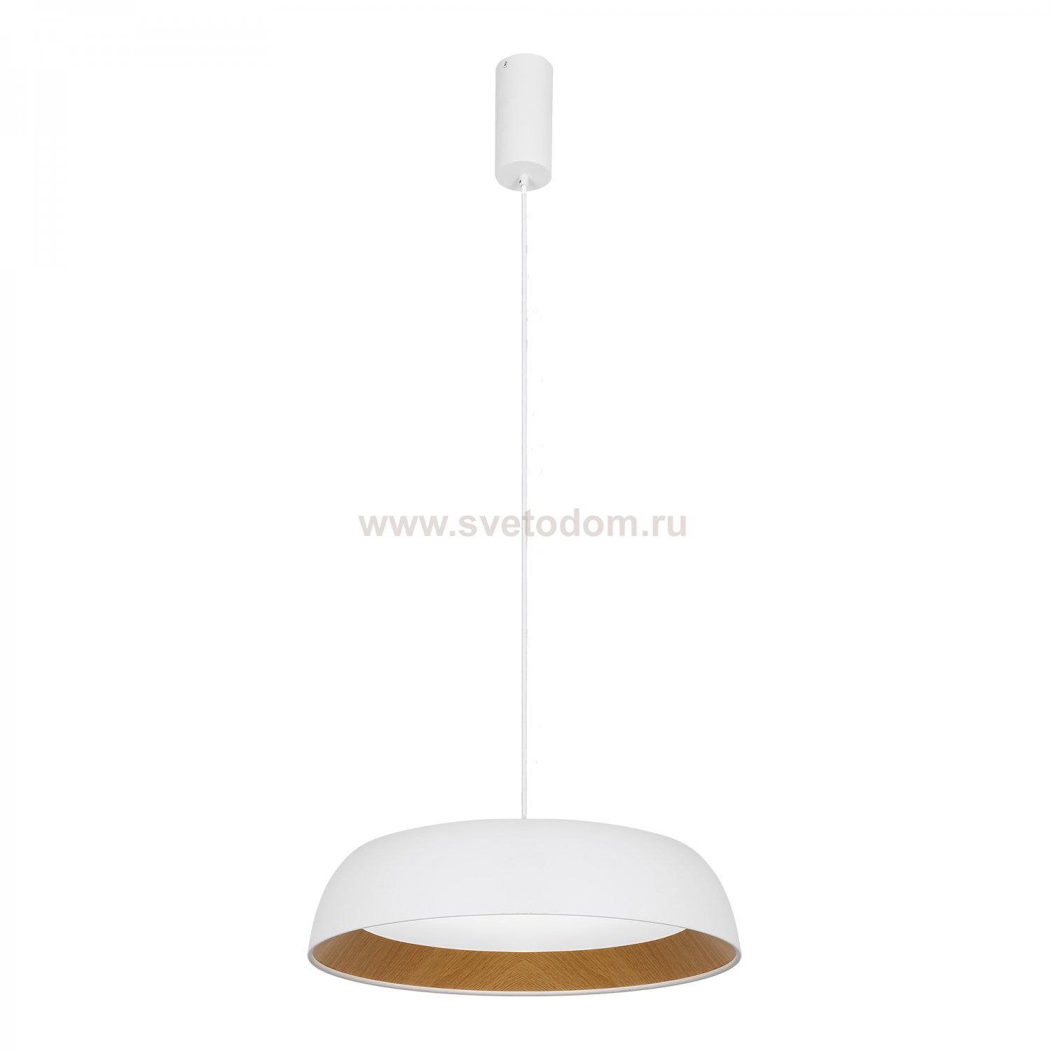 SLE1812-503-01 Светильник подвесной Белый, Древесный/белая LED 1*30W 4000K MUSE