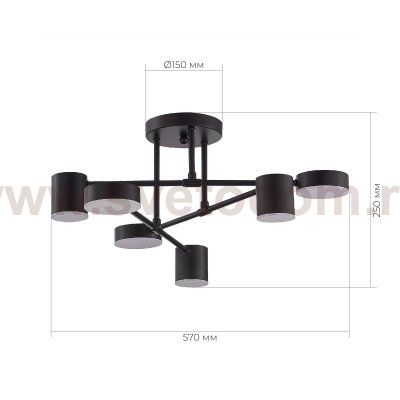 Светильник потолочный St luce SLE201042-06 NOBEL