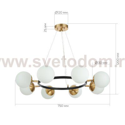 Люстра подвесная St luce SLE220403-08