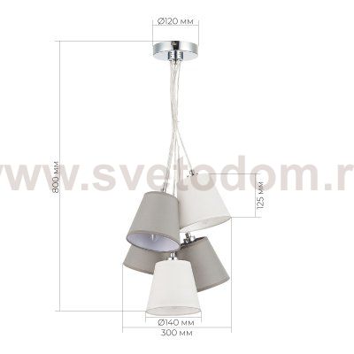 Светильник подвесной St luce SLE300403-05 PRATO