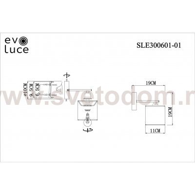 Светильник настенный бра St luce SLE300601-01 ESSENZA