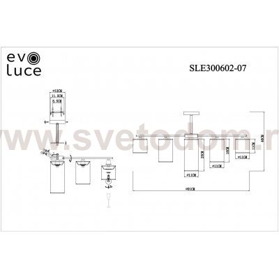 Люстра потолочная St luce SLE300602-07 ESSENZA