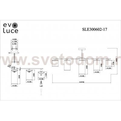 Люстра потолочная St luce SLE300602-17 ESSENZA