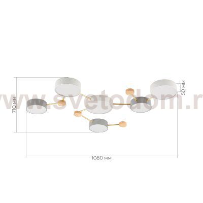 Светильник потолочный St luce SLE600102-06 DOSSENA