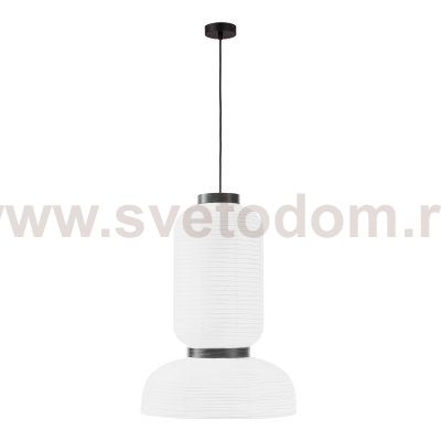 SLE6021-503-02 Светильник подвесной черный/белый D350*H500mm E27 2*60W LYKKE