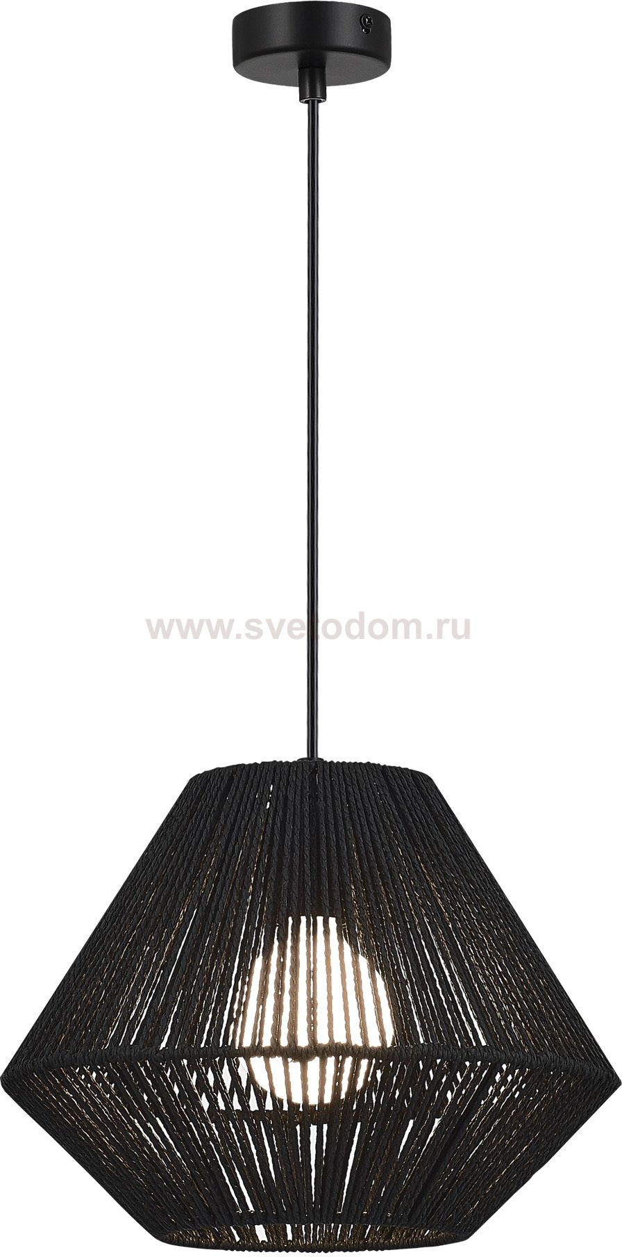 Светильник подвесной плетеный черный St luce SLE6025-403-01