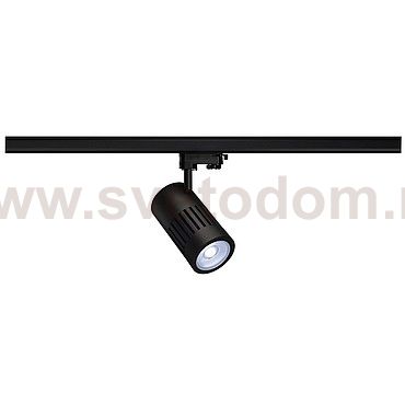 SLV 176060 STRUCTEC LED 30W, rund, schwarz, 4000K, 36°, inkl. 3P.-Adapter