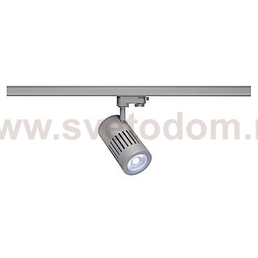 SLV 176074 STRUCTEC LED 30W, rund, silber, 4000K, 60°, inkl. 3P.-Adapter