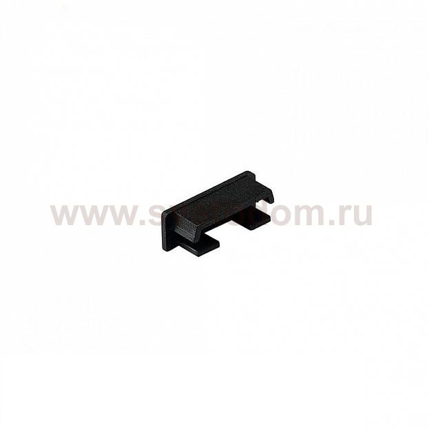 SLV 213770 GLENOS Endkappe f?r Profi- Profil 2609 FLAT, mattschwarz, 2 St?ck