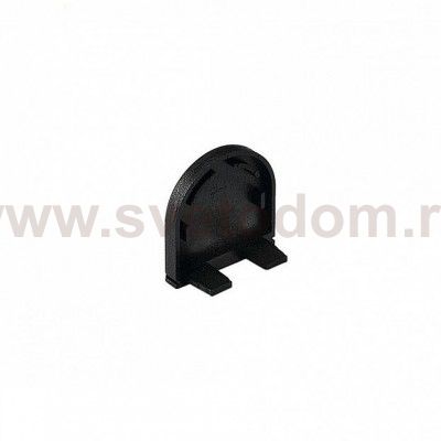 SLV 213780 GLENOS Endkappe f?r Profi- Profil 2609 CURVED, mattschwarz, 2 St?ck