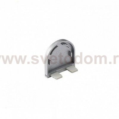 SLV 213784 GLENOS Endkappe f?r Profi- Profil 2609 CURVED, silber, 2 St?ck