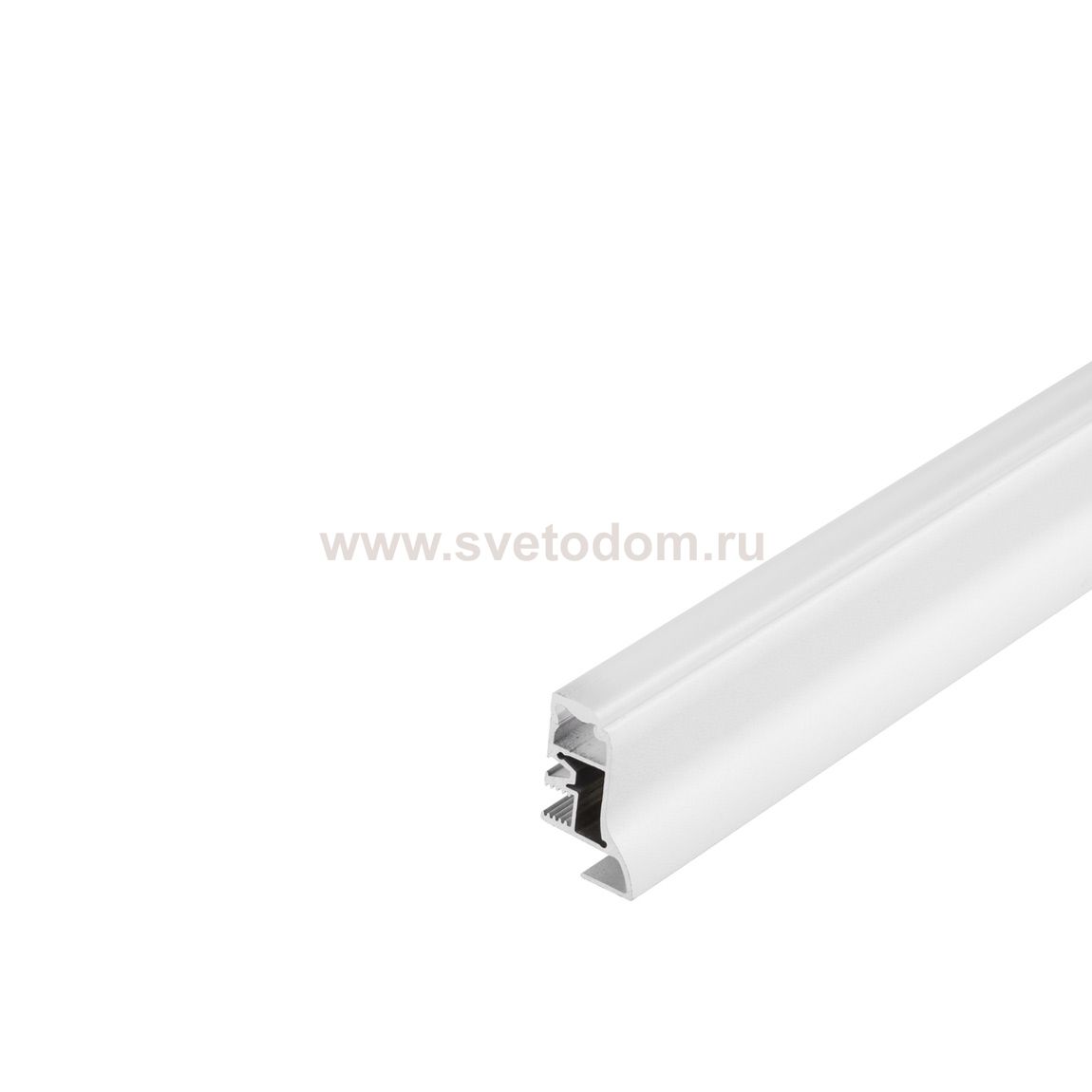 SLV 214011 GLENOS Fu?leisten-Profil 200, mattweiss, 2m, mit semi- transparenter Acrylabdeckung