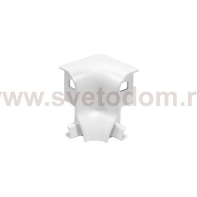 SLV 214041 GLENOS Eckverbinder INNEN f?r Fu?leisten-Profil , 90°, mattweiss