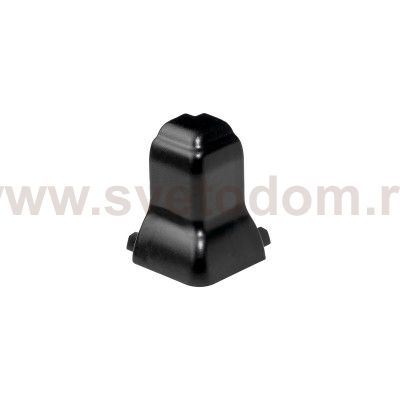SLV 214050 GLENOS Eckverbinder AUSSEN f?r Fu?leisten-Profil , 90°, mattschwarz