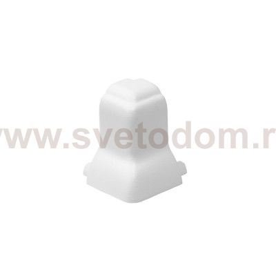 SLV 214051 GLENOS Eckverbinder AUSSEN f?r Fu?leisten-Profil , 90°, mattweiss