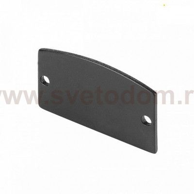 SLV 214380 GLENOS Endkappe f?r Profi- Aufbau-Profil 2713, mattschwarz, 2 St?ck