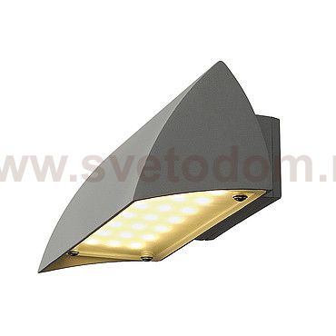 SLV 227054 NOVA LED WALL OUT Wandleuchte, silbergrau, 7.9W, 3000K, IP44