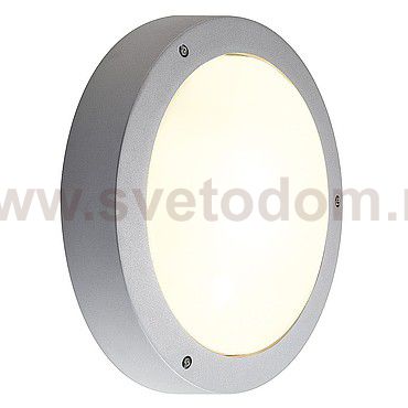SLV 232424 DRAGAN SENSOR Wand- und Deckenleuchte, silbergrau, E27, max. 2x24W, IP44