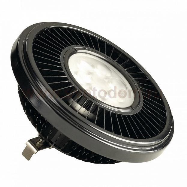 SLV 570602 LED QRB111 Leuchtmittel, schwarz, 19,5W, 30°, 2700K, dimmbar