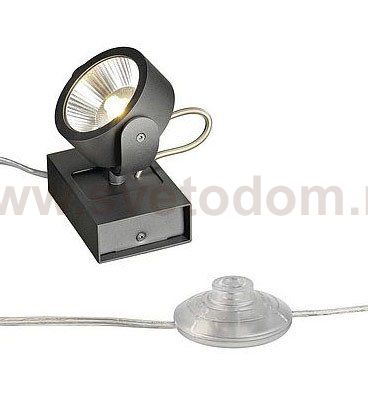 1000123 SLV KALU 1 LED FLOOR светильник напольный с COB LED 17Вт, 3000К, 1000лм, 24°, черный