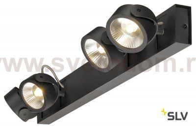 1000137 SLV KALU 4 LONG LED светильник накладной с COB LED 60Вт, 3000К, 4000лм, 60°, черный