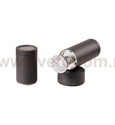 SLV 1000286 THELFF светильник настенный IP44 для 2x ламп GU10 по 11Вт макс., антрацит