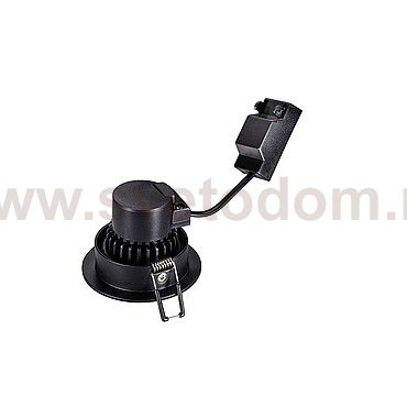 SLV 1000303 PIREQ 68 ROUND светильник встраиваемый IP23 6.6Вт с LED 3000K, 580лм, 38°, с БП, черный