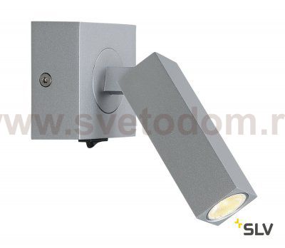 1000326 SLV STIX светильник накладной с выключателем и LED 4.5Вт, 3000К, 185лм, серебристый