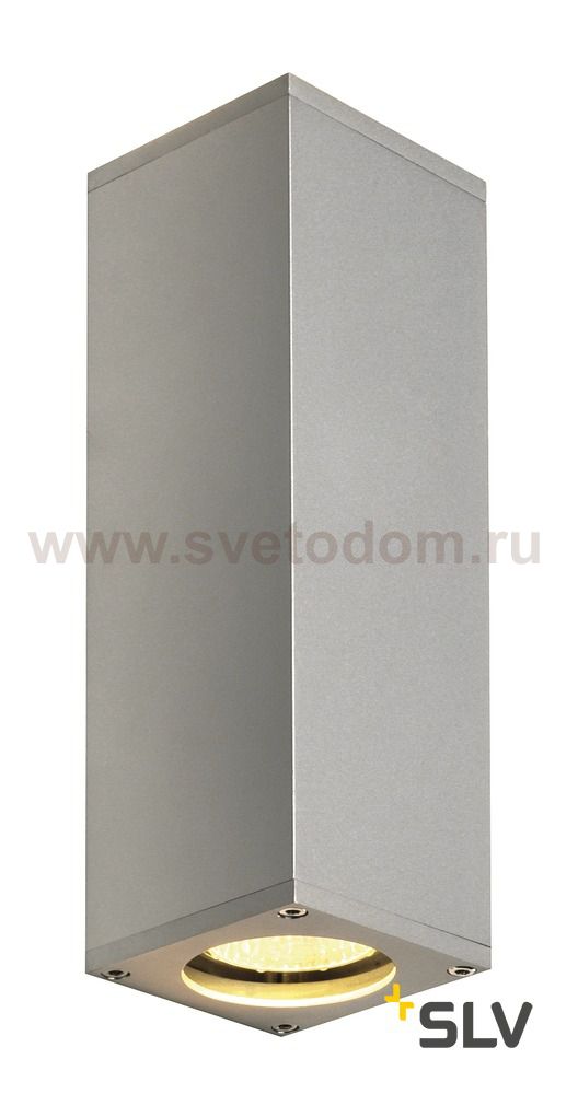 1000328 SLV THEO UP/DOWN светильник настенный для 2-х ламп GU10 по 50Вт макс., серебристый