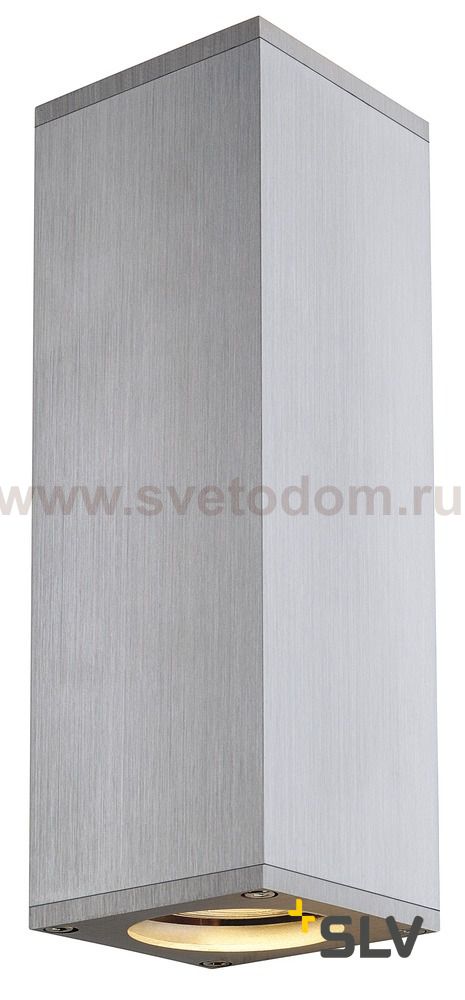 1000329 SLV THEO UP/DOWN светильник настенный для 2-х ламп GU10 по 50Вт макс., матированный алюминий