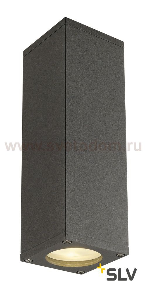 1000330 SLV THEO UP/DOWN светильник настенный для 2-х ламп GU10 по 50Вт макс., антрацит