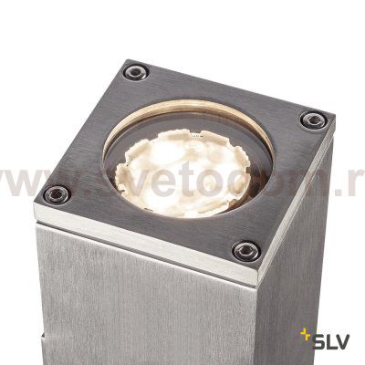 1000331 SLV THEO UP-DOWN OUT светильник настенный IP44 для 2-х ламп GU10 по 35Вт макс., матир. алюминий