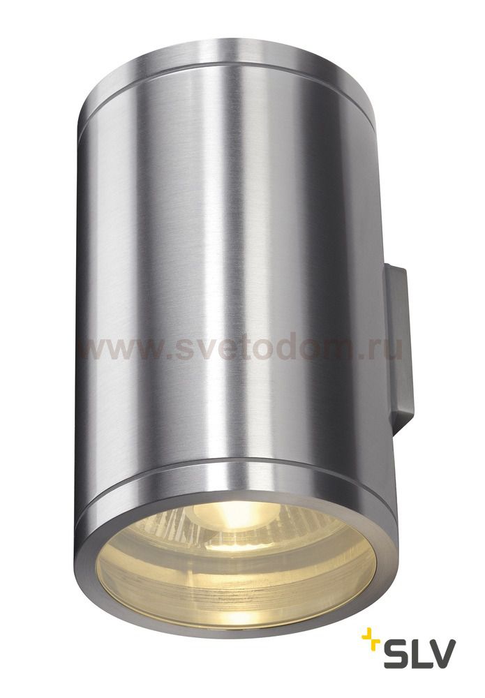 1000334 SLV ROX UP-DOWN OUT светильник настенный IP44 для 2-х ламп ES111 по 50Вт макс., матированный алюминий
