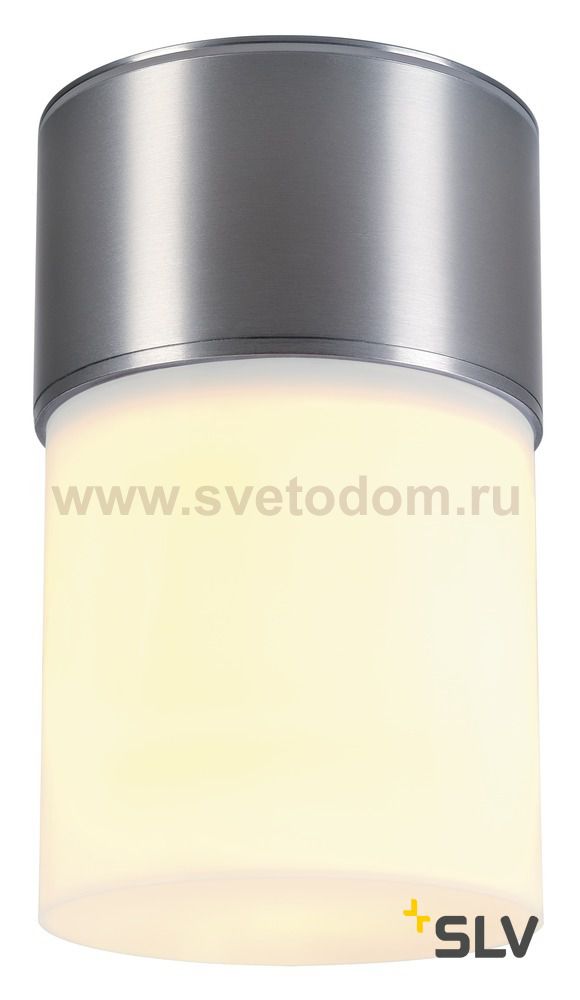1000338 SLV ROX ACRYL C светильник потолочный IP44 для лампы E27 20Вт макс., матированный алюминий/ белый