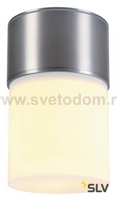 1000338 SLV ROX ACRYL C светильник потолочный IP44 для лампы E27 20Вт макс., матированный алюминий/ белый