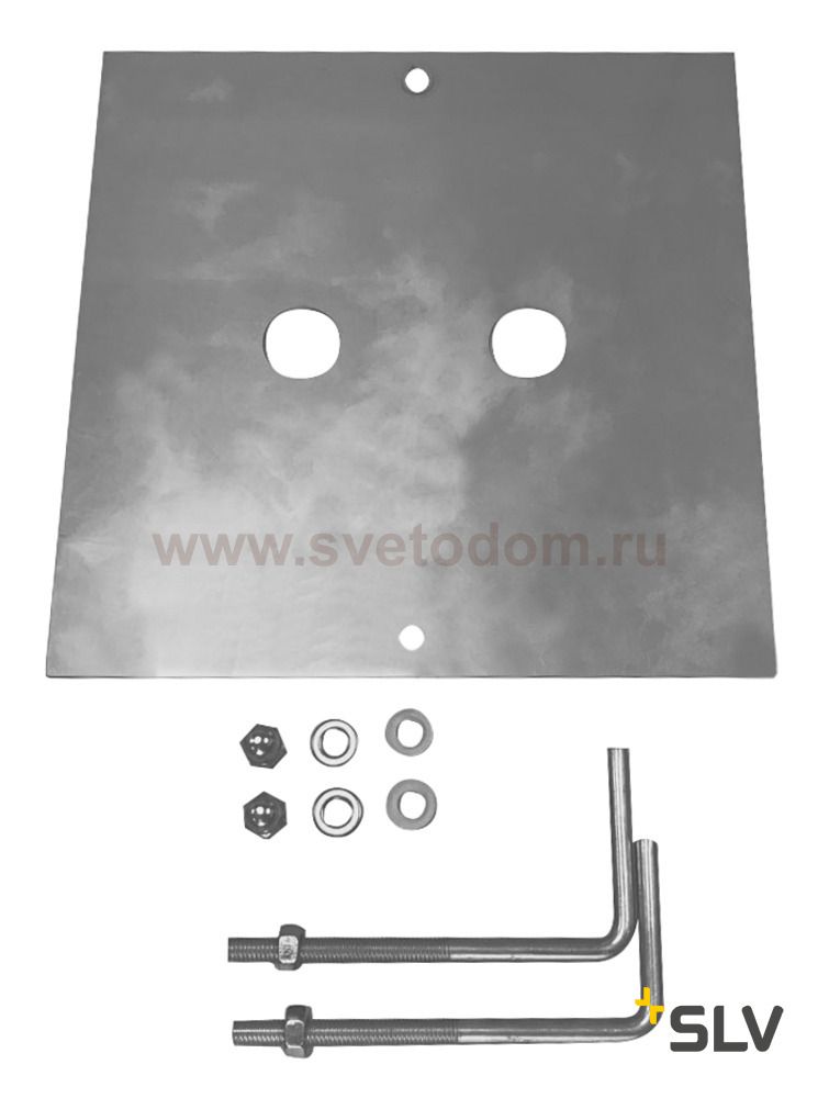 SLV 1000343 SQUARE POLE, набор анкеров для бетона, сталь (ex 232220)