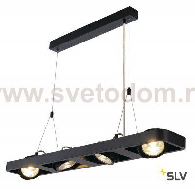 1000412 SLV LYNAH QUAD светильник подвесной c LED 64Вт, 3000K, 4000лм, 24°, черный