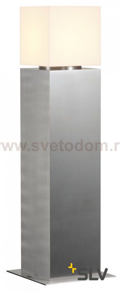 SLV 1000417 SQUARE POLE 60 LED светильник ландшафтный IP44 12Вт с LED 3000K, 760лм, сталь/ белый