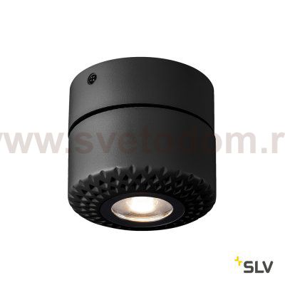 1000426 SLV TOTHEE светильник накладной с LED 13.6Вт (17Вт), 3000К, 1250лм, 50°, черный