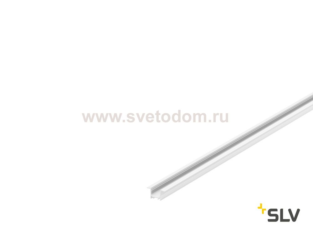 1000458 SLV GRAZIA 10, профиль встраиваемый, 2 м, без экрана, белый