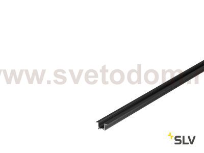 1000459 SLV GRAZIA 10, профиль встраиваемый, 2 м, без экрана, черный
